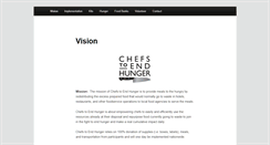 Desktop Screenshot of chefsendhunger.org