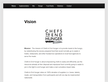 Tablet Screenshot of chefsendhunger.org